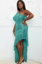 Sequin One Shoulder Maxi Side