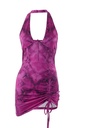 Printed Hanging Neck Dress
