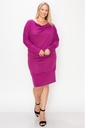 Dolman Sleeve Magenta Front