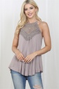 Mocha Crochet  Tunic Front