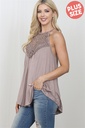 Mocha Crochet Tunic Plus F