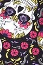 Flowers Skull Print Close