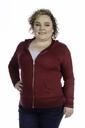 Lady Zip Up Hoodie front