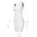 One Shoulder Dress White
