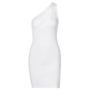 One Shoulder Dress White 3