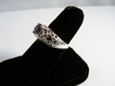 Filigree Sterling Purple Stone Ring 1