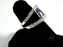 Modern Sterling Silver Ring Side 2