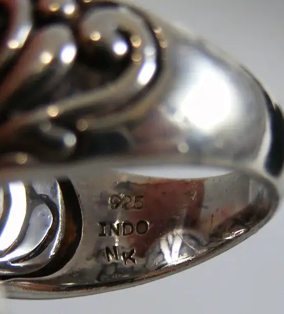 Sterling Silver Deep Purple Stamp