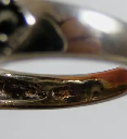Sterling Silver Amethyst and Marcasite Ring Size 7.25 Stamp