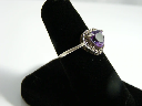 Sterling Silver Heart Sharped Amethyst and Marcasite side 2