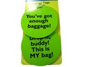Luggage Tags Green on card