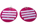 Luggage Tags Pink back