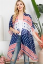 Multi Stripe Kimono