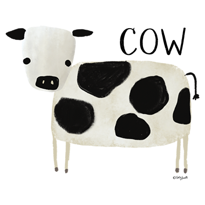 Cow Watercolor Youth