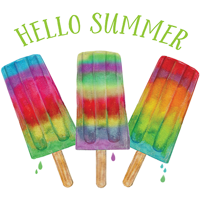 Hello Summer Toddler T-Shirt Purple
