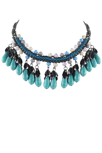 Turquoise Ribbon Necklace