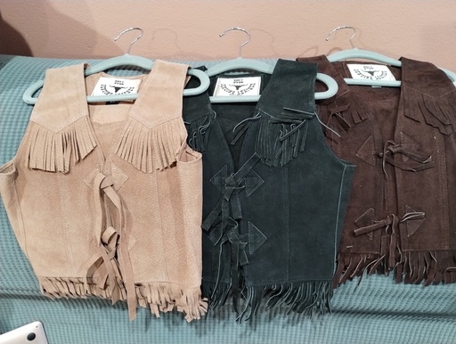  Kid’s Leather Fringe Vest 