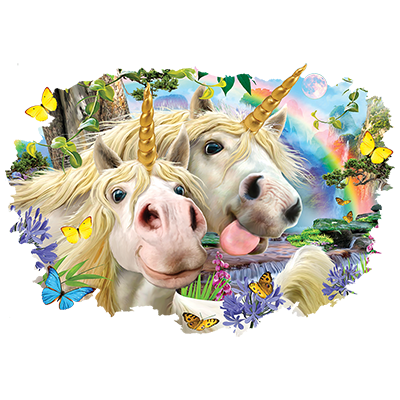 Selfie Unicorn Youth Tropical Blue